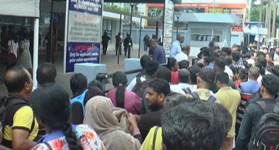 Heavy congestion at passport office